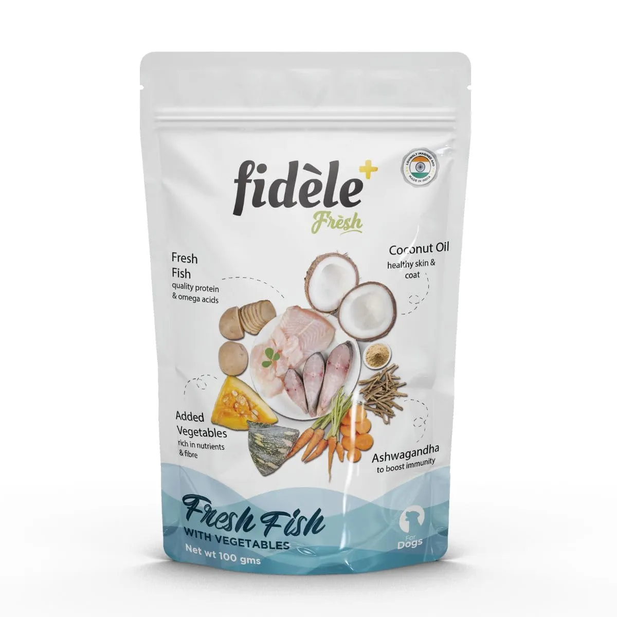 Fidele Fresh Fish with Vegetables Broth Wet Dog Food