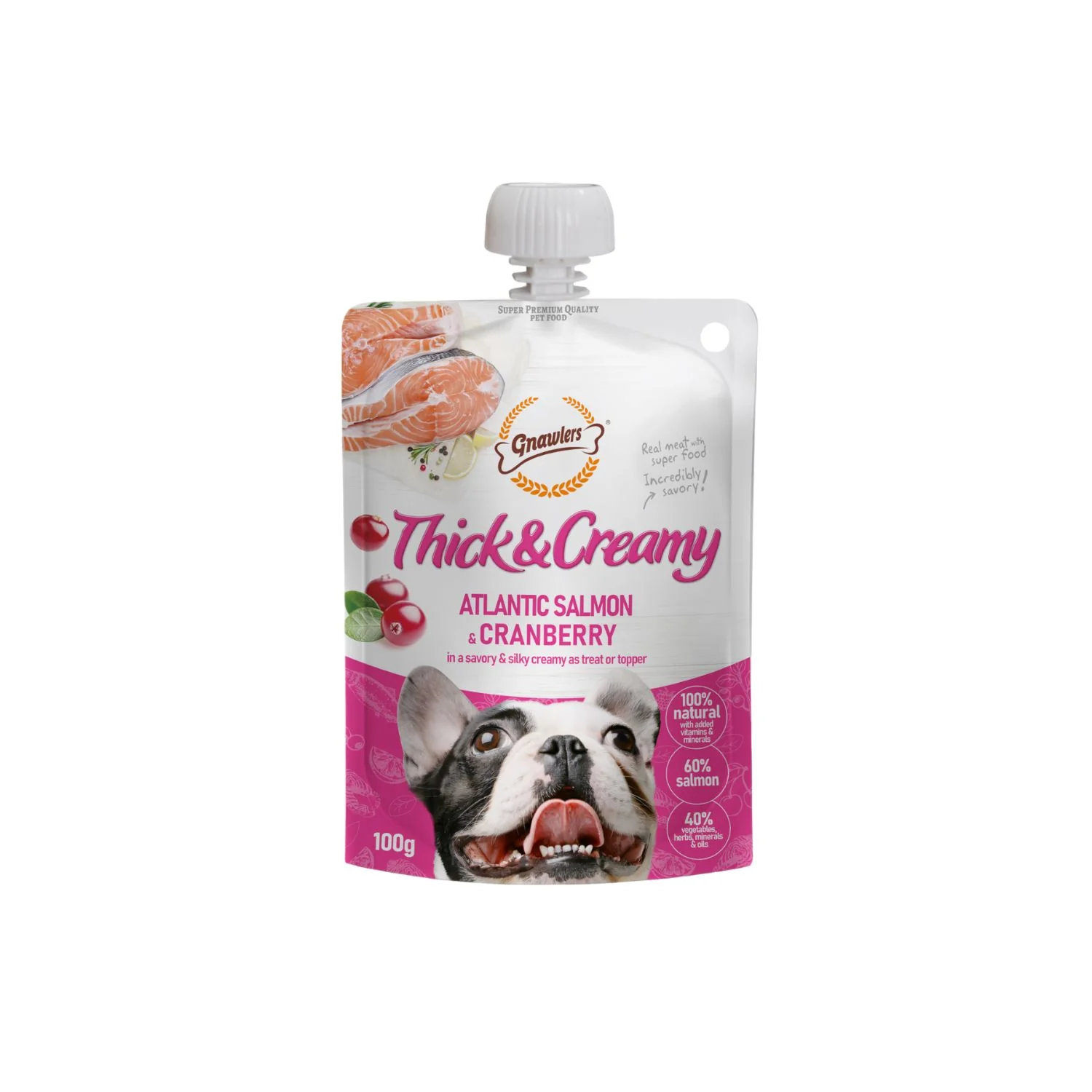Gnawlers Thick & Creamy with Atlantic Salmon & Cranberry