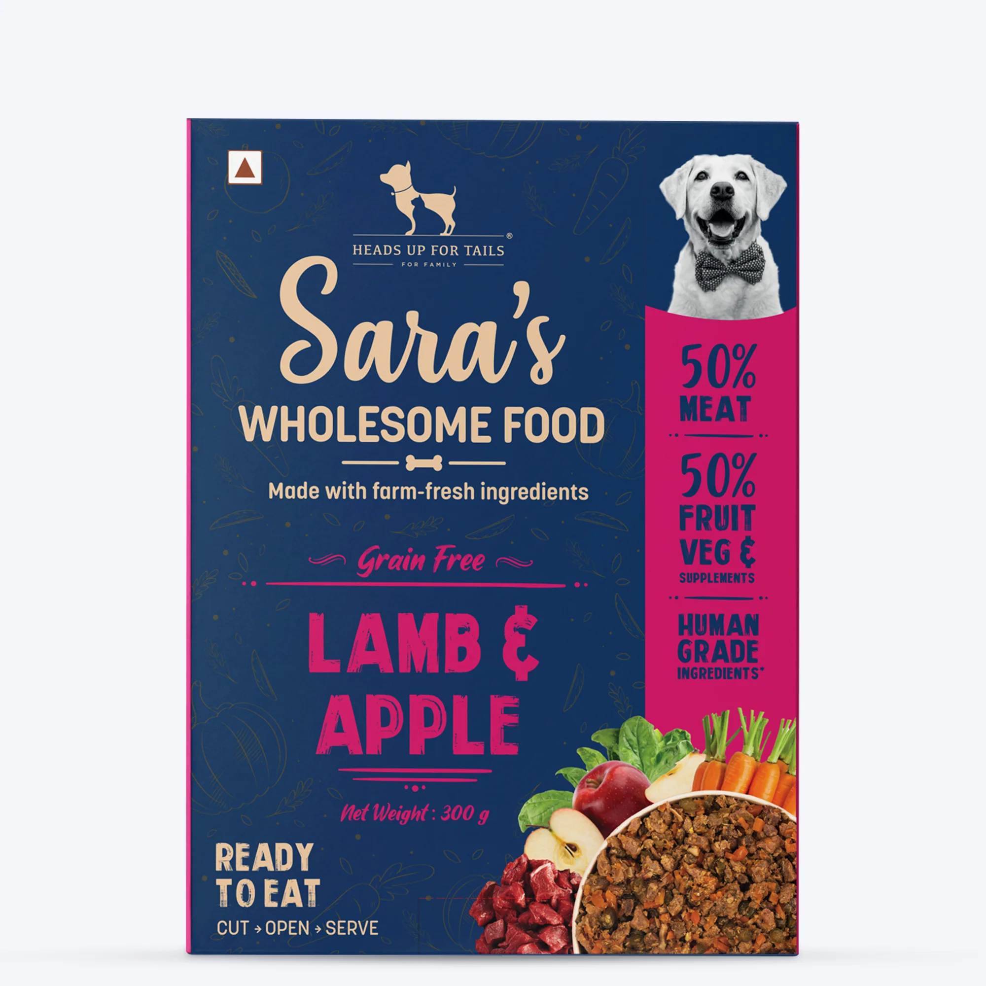 Heads Up For Tails Sara's Wholesome Lamb & Apple Grain Free Dog Wet Food
