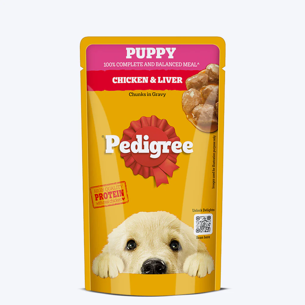 Pedigree Chicken & Liver Chunks In Gravy Puppy Wet Food