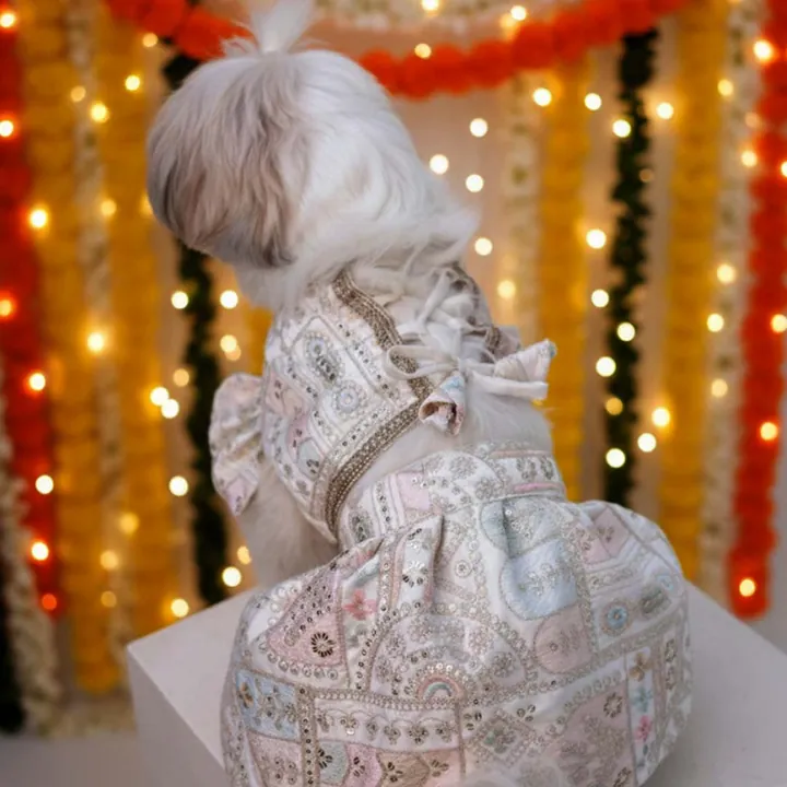 Furvia Joyful Step Designer Lehenga — fabric and detail