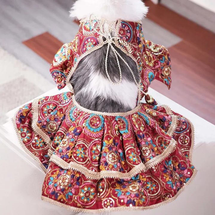 Furvia Luxury Embroidered Lehenga — another view