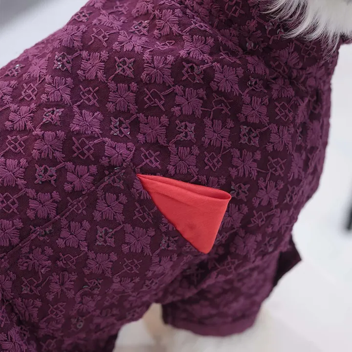 Furvia Maroon Majesty Chikankari Kurta — fabric and detail